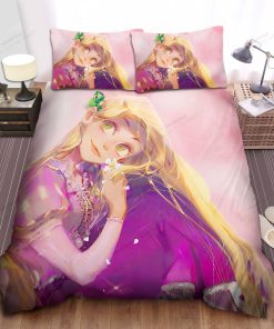 Disney Princess Rapunzel In Shinning Artwork Bed Sheet Spread Comforter Duvet Cover Bedding Sets