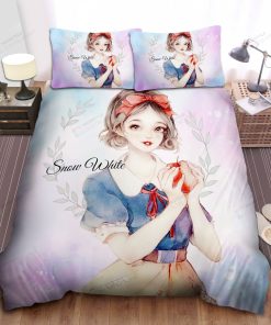 Disney Princess Snow White & Poisoned Apple Painting Bed Sheet Spread Comforter Duvet Cover Bedding Sets