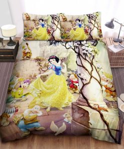 Disney Princess Snow White & The Seven Dwarfs Vintage Style Bed Sheet Duvet Cover Bedding Sets
