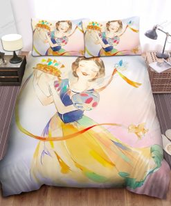 Disney Princess Snow White And An Apple Cake Bed Sheet Spread Comforter Duvet Cover Bedding Sets