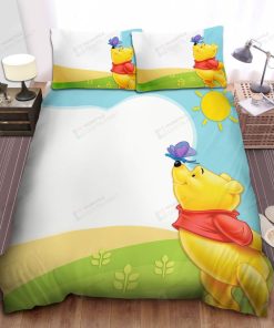 Disney Winnie The Pooh And A Butterfly Bed Sheets Spread Comforter Duvet Cover Bedding Sets