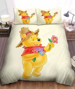 Disney Winnie The Pooh And Flowers Bed Sheets Spread Comforter Duvet Cover Bedding Sets