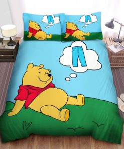 Disney Winnie The Pooh Thinking About A Jeans Bed Sheets Spread Comforter Duvet Cover Bedding Sets