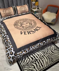 Gianni Versace Brown Luxury Brand High-End Bedding Set Home Decorations Bedding Sets