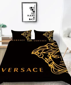 Gianni Versace Hot Logo Luxury Brand Bedding Sets Duvet Cover Set, For Home Best Luxury Bedding Sets