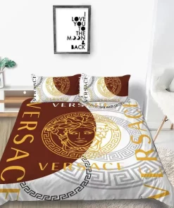 Gianni Versace New Logo Luxury Brand Bedding Sets Duvet Cover Set, For Home Best Luxury Bedding Sets