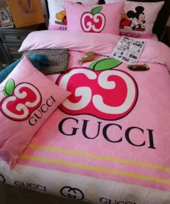 Gucci Apple Mickey Mouse Luxury Brand Bedding Set Duvet Cover Set Home Decorations Bedding Sets
