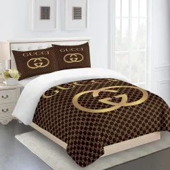 Gucci Bedding Sets Fashion Logo Type 23 Limited Luxury Bed Sets, Bedroom Sets, Comforter Sets, Duvet Cover, For Trending 2023 For Home Bedding Sets