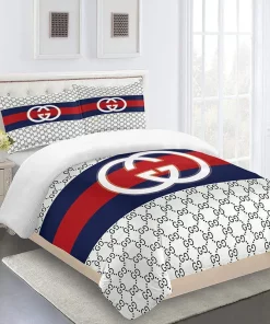 Gucci Bedding Sets Fashion Logo Type 28 Limited Luxury Bed Sets, Bedroom Sets, Comforter Sets, Duvet Cover, For Trending 2023 For Home Bedding Sets