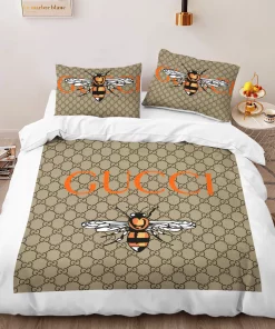 Gucci Bee Luxury Brand High-End Bedding Set Home Decorations 37 Bedding Sets