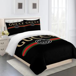 Gucci Black And Red Gold Luxury Bed Sheets Bedding Sets Duvet Blankets  Bedroom
