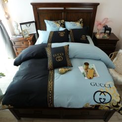 Gucci Black Light Blue 14 S Luxury S Bedding Sets Bed Linen Duvet Blankets Sheets Bedroom Idea Covers