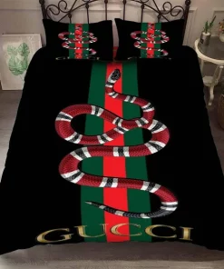Gucci Black Snake Luxury Brand High-End Bedding Set Home Decorations 41 Bedding Sets
