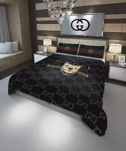 Gucci Doggy Fashion Logo Luxury Brand Bedding Sets, For Home Bedding Sets