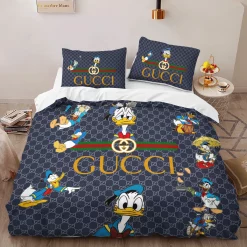 Gucci Donald New Fashion Logo Premium Luxury Brand High-End Bedding Sets Lv, For Home Best Luxury Bedding Sets