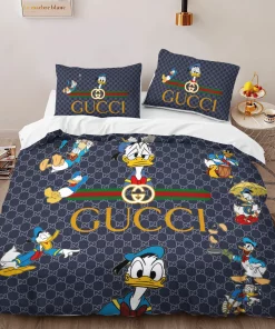 Gucci Donald New Fashion Logo Premium Luxury Brand High-End Bedding Sets Lv, For Home Best Luxury Bedding Sets