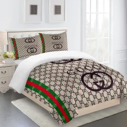 Gucci Fashion Logo Limited Luxury Brand Bedding Set Home Decorations 22 Bedding Sets