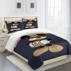 Gucci Fashion Logo Limited Luxury Brand Bedding Sets, For Home 08 Mickey Best Luxury Bedding Sets