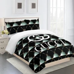 Gucci Fashion Logo Limited Luxury Brand Bedding Sets, For Home 30 Best Luxury Bedding Sets