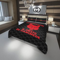 Gucci Guccification Fashion Logo Luxury Brand Premium Bedding Sets,Bed Sets, Bedroom Sets, Comforter Sets, Duvet Cover, Bedding Sets