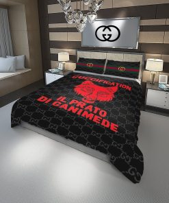 Gucci Guccification Fashion Logo Luxury Brand Premium Bedding Sets,Bed Sets, Bedroom Sets, Comforter Sets, Duvet Cover, Bedding Sets