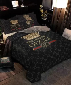 Gucci King And Queen Luxury Brand High-End Bedding Sets, For Home Best Luxury Bedding Sets
