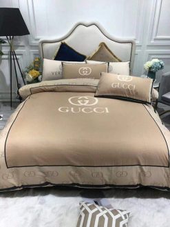 Gucci Logo Custom Bedding Set