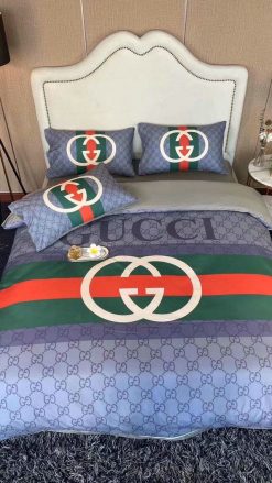 Gucci Logo Type 2906 Bedding Sets Hyperbeast Bedroom Blankets  Bed Linen Premium Fashion Brand Luxury Ideas Duvet Covers