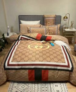 Gucci Logo Type 2933 Bedding Sets Sheets Hyperbeast  Duvet Luxury Ideas Premium Fashion Brand Blankets Covers