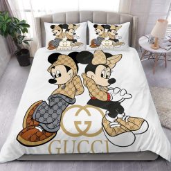 Gucci Mickey Mouse Wallpapers Brands 5Bed Sheets Spread Comforter Duvet Cover Bedding Sets