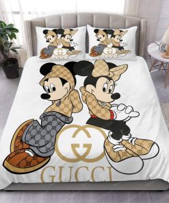 Gucci Mickey Mouse Wallpapers Brands 5Bed Sheets Spread Comforter Duvet Cover Bedding Sets