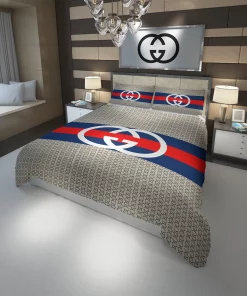 Gucci New Hot Logo Luxury Brand High-End Bedding Sets, For Home Best Luxury Bedding Sets