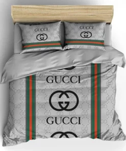 Gucci Premium Fashion Logo Luxury Brand Bedding Sets,Bed Sets, Bedroom Sets, Comforter Sets, Duvet Cover, Bedding Sets