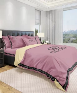 Gucci Purple Luxury Brand Bedding Sets Blankets Covers Bed Linen Bedroom Idea Duvet Sheets