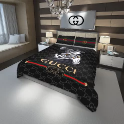 Gucci Rabiit Logo Type 324 Bedding Sets Luxury Ideas Blankets Covers Bed Linen Duvet Sheets Hyperbeast Bedroom Premium Fashion Brand
