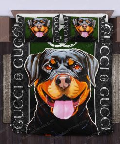 Gucci Rottweilers Bedding Sets Model 15 Home Decoration Bedding Sets