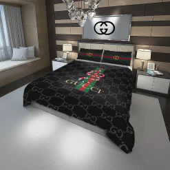 Gucci Snake Fashion Logo Luxury Brand Premium Bedding Sets, For Home Bedding Sets