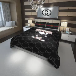 Gucci Snoopy Fashion Logo Luxury Brand Premium Bedding Sets, For Home Bedding Sets