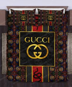 Gucci Style Pattern Tiger Snake Skull Bedding Sets Home Decoration Bedding Sets