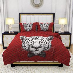 Leopard Head Louis Vuitton Bed Sheets Spread Comforter Duvet Cover Bedding Setss