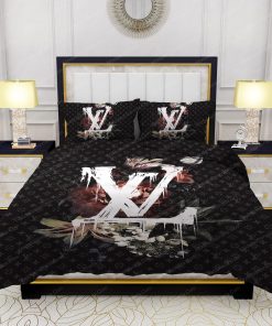 Lily Peony Louis Vuitton Bed Sheets Spread Comforter Duvet Cover Bedding Setss
