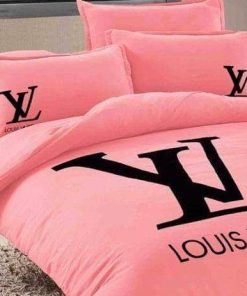 Louis Vuitton Basic Pink Bedding Set