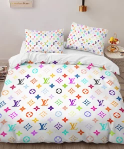 Louis Vuitton Colorful Logo Type 1161 Bedding Sets Premium Fashion Brand Duvet Hyperbeast Bedroom Blankets Bed Linen Covers Luxury Ideas Sheets