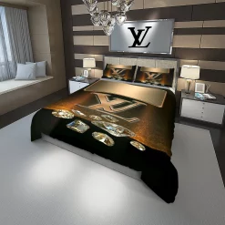Louis Vuitton Diamond Fashion Luxury Brand Bedding Sets Blankets Bedroom Idea Duvet Covers Sheets
