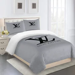 Louis Vuitton Fashion Logo Limited Luxury Brand 20 Bedding Sets Covers Bed Linen Bedroom Idea Duvet Blankets Sheets