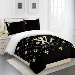 Louis Vuitton Fashion Logo Limited Luxury Brand Bedding Set Home Decorations 12 Bedding Sets