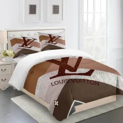 Louis Vuitton Fashion Logo Limited Luxury Brand Bedding Set Home Decorations 18 Bedding Sets