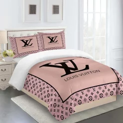 Louis Vuitton Fashion Logo Limited Luxury Brand Bedding Set Home Decorations 27 Bedding Sets