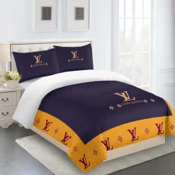 Louis Vuitton Fashion Logo Limited Luxury Brand Bedding Set Home Decorations 31 Bedding Sets