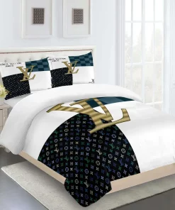 Louis Vuitton Fashion Logo Limited Luxury Brand Bedding Set Home Decorations 42 Bedding Sets